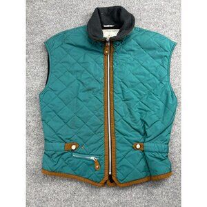 Obermeyer Teal and Brown Quilted Vest